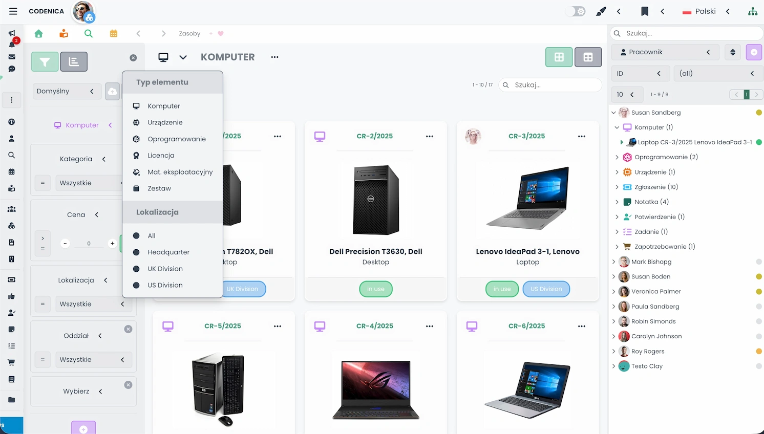 Inwentaryzacja sprzętu IT w systemie Codenica ITSM + ITAM