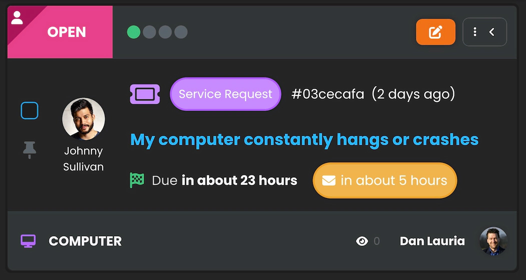Zrzut ekranu z ikoną figury w lewym górnym rogu
