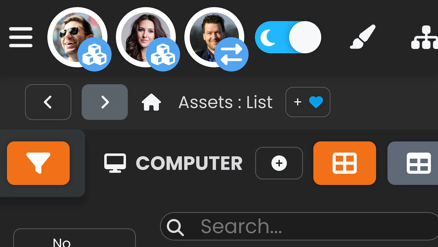 Zrzut ekranu pokazujący niebieskie tło ikony obok awatara użytkownika.