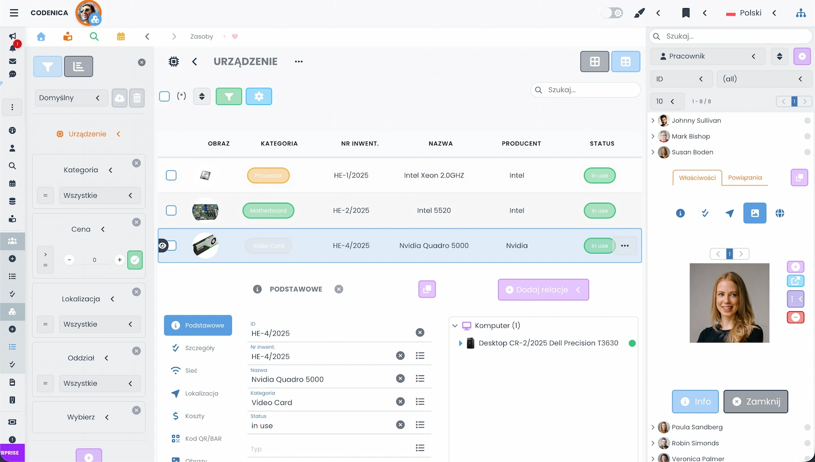 Zrzut ekranu przedstawiający interfejs IT Manager.