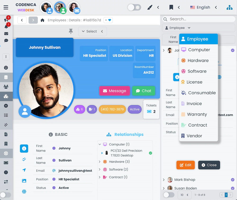 Zrzut ekranu przedstawiający interfejs Tree Manager.